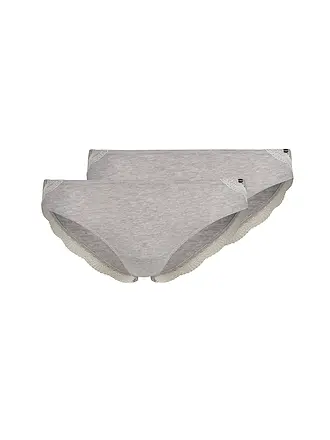 SKINY | Slip 2er Pkg white | hellgrau